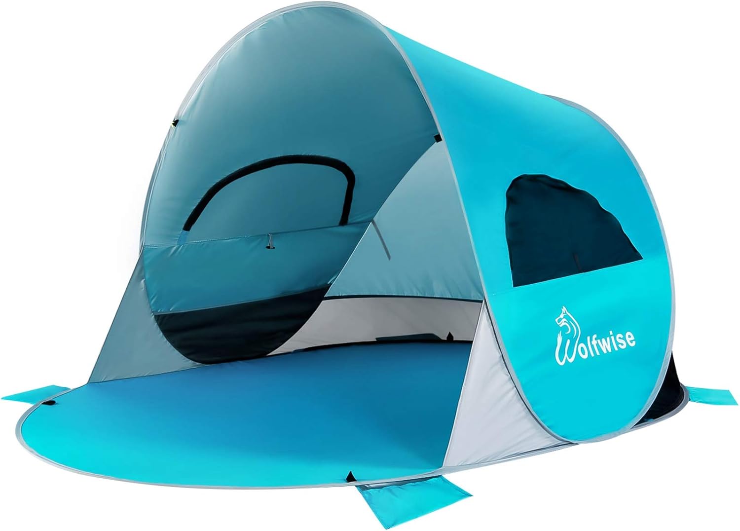 UPF 50+ Pop Up 3-4 Person Beach Tent Sun Shelter O96131