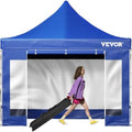 10 x 10 ft. Blue Pop Up Canopy Tent with Removable Sidewalls & Wheeled Bag P9812