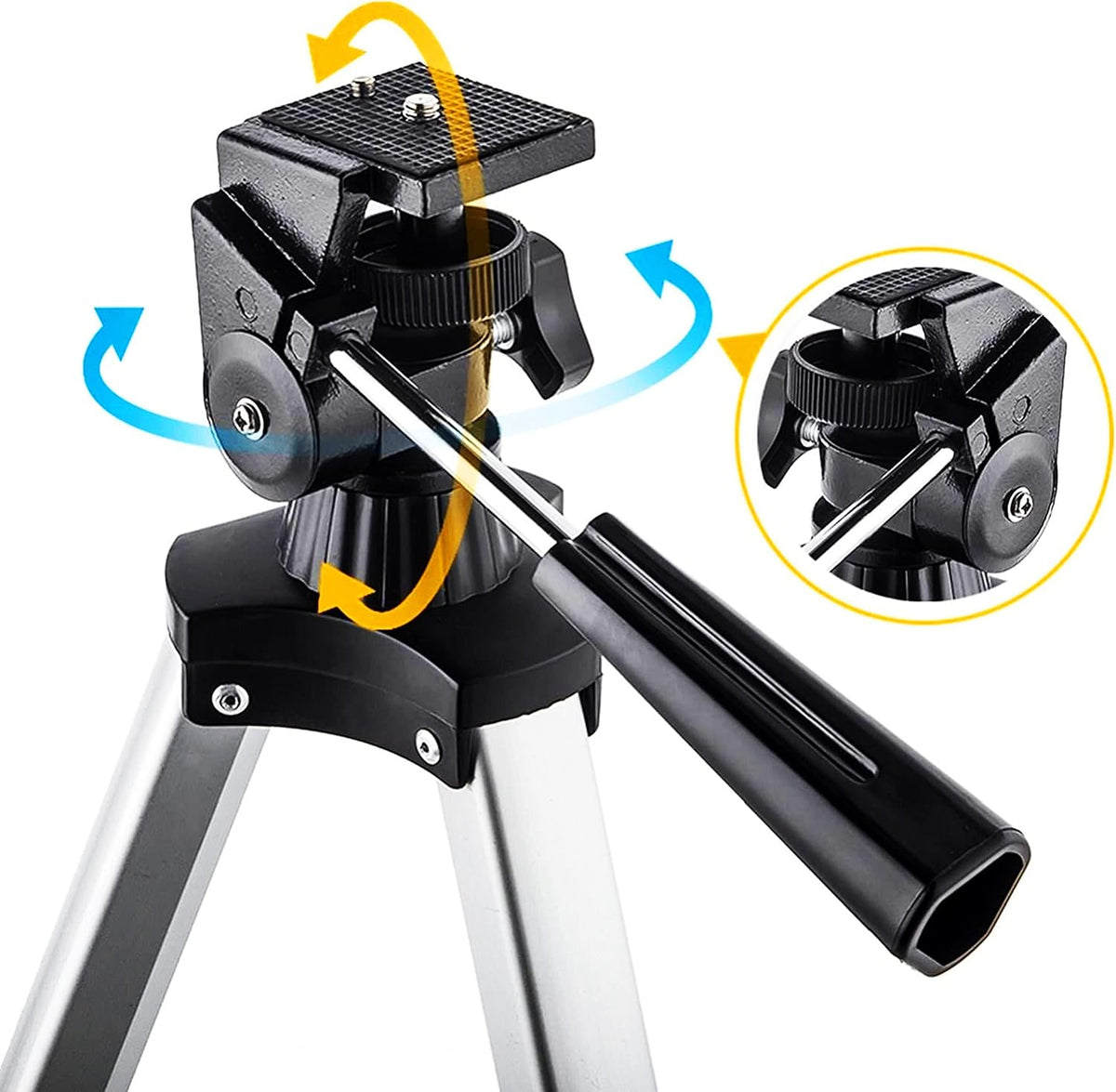 70mm Aperture 400mm AZ Mount Refracting Telescope with Phone Adapter and Wireless Remote Z2060