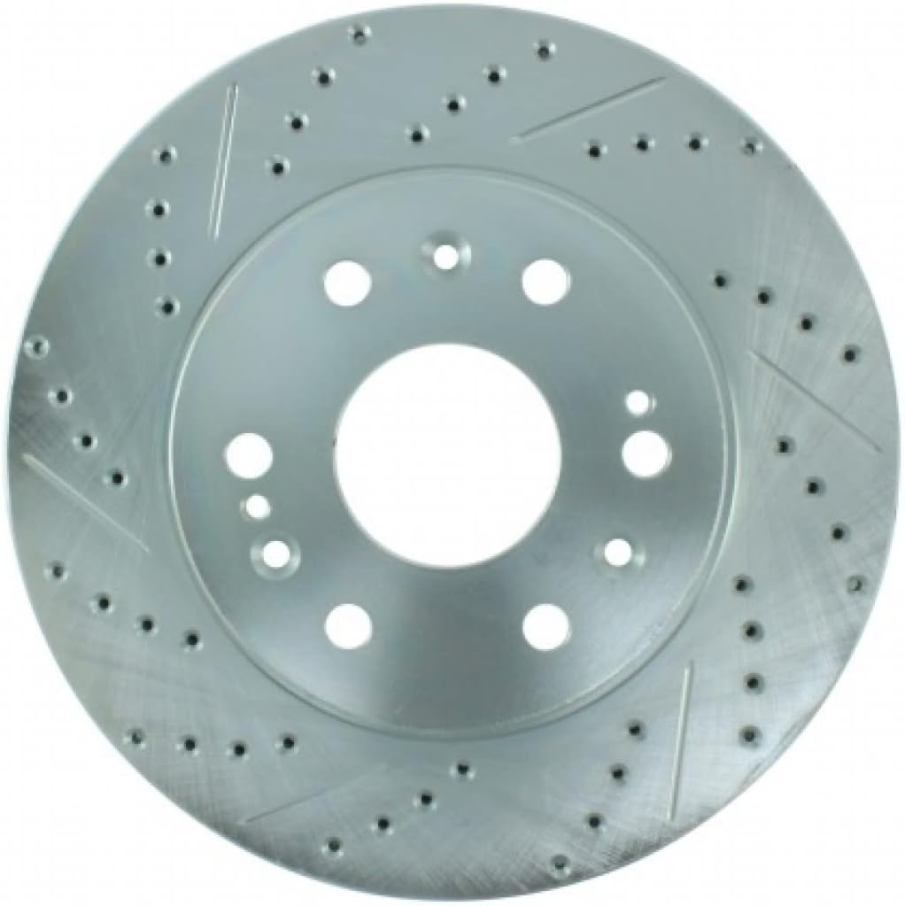 Front Driver Side Drilled & Slotted Brake Rotor G227955
