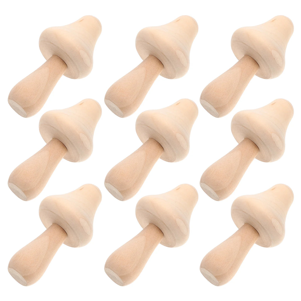 20 Pcs Wooden Mushroom Peg Dolls Set G3312