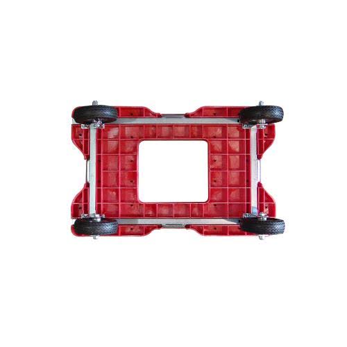 Red 6 in. Casters Air Ride Dolly O744371
