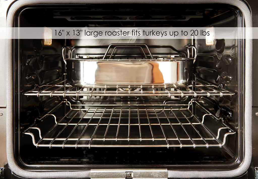 Large Stainless Steel Roaster with Rack N92105