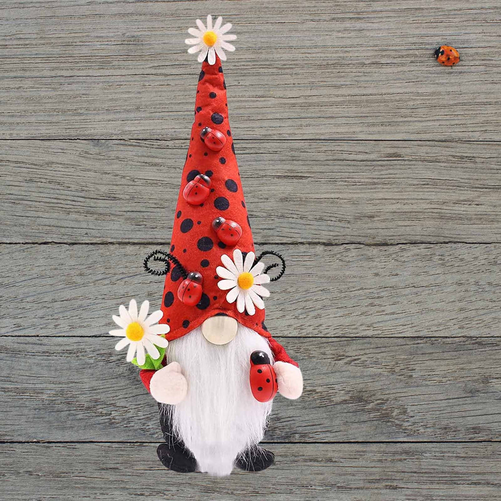 Faceless Doll Hat with ladybug and little daisy M307