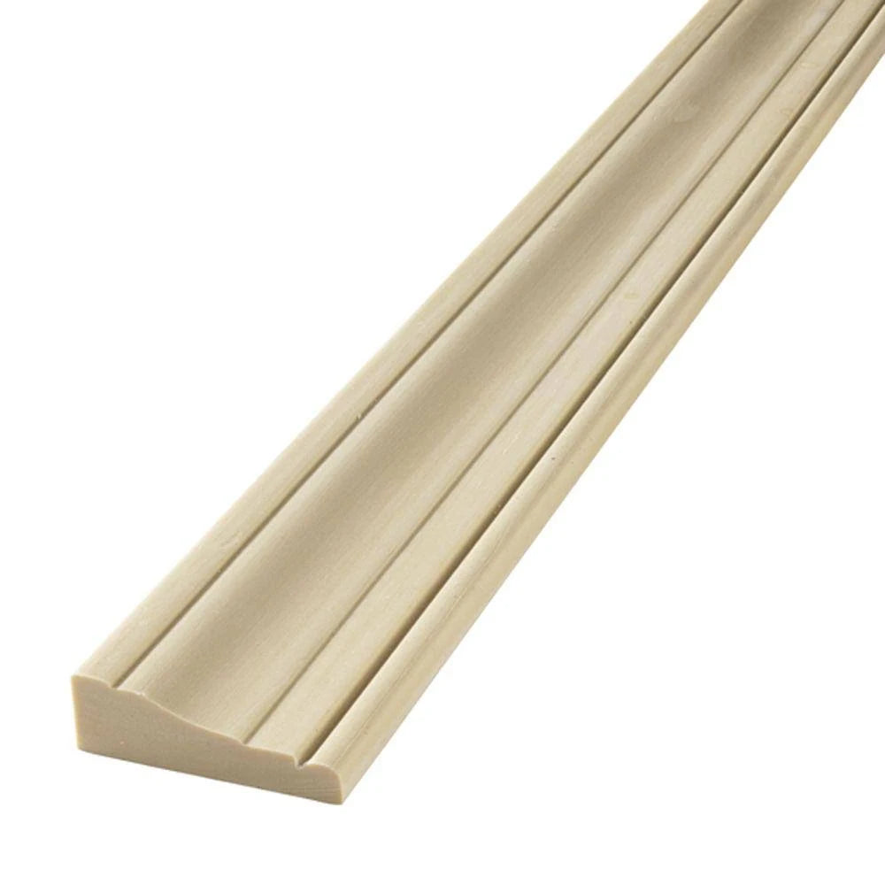 5/8 in. x 2-1/4 in. x 96 in. Polyurethane Flexible Half-Round Casing U6110