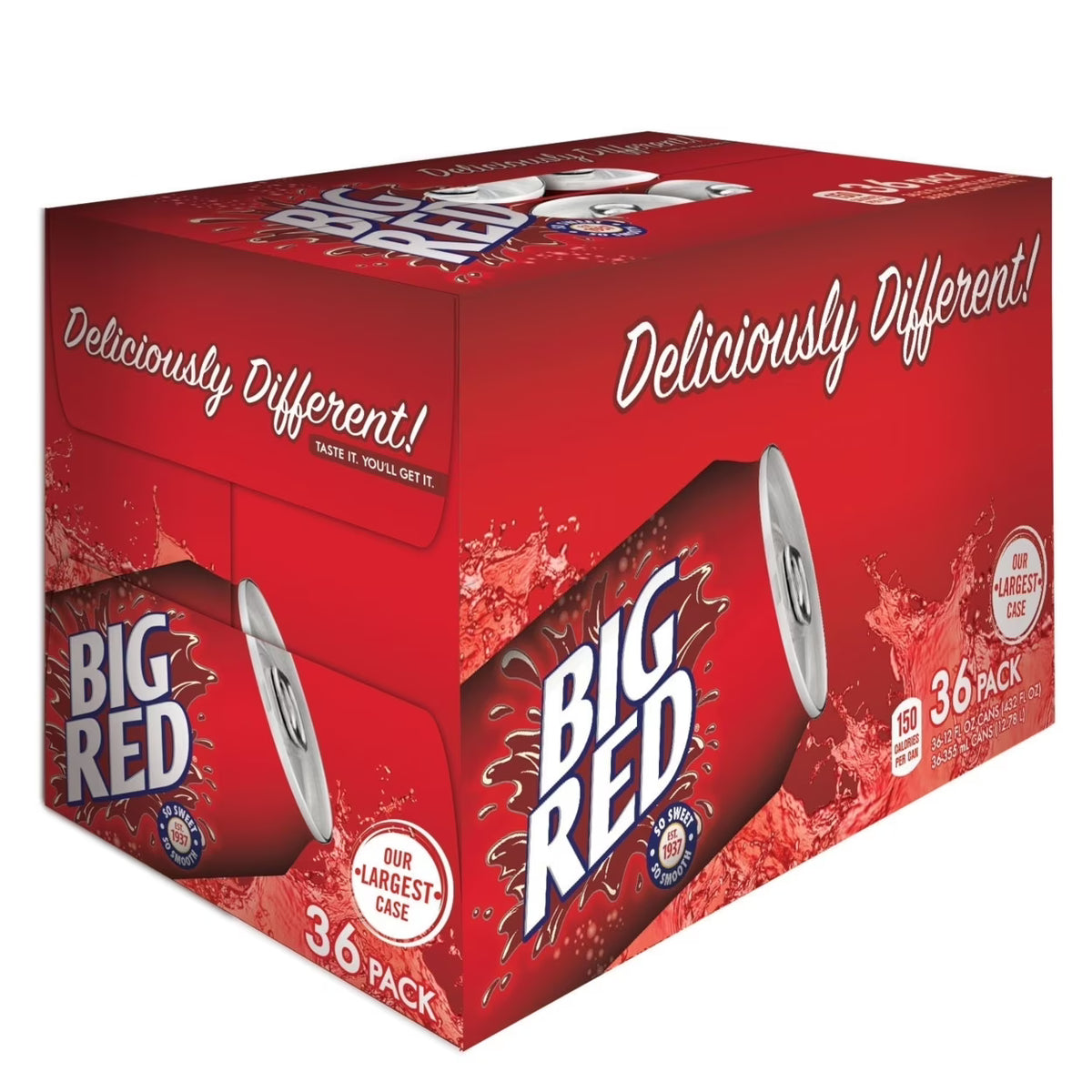 Big Red Soda 12 Ounce Cans 36 Count R972
