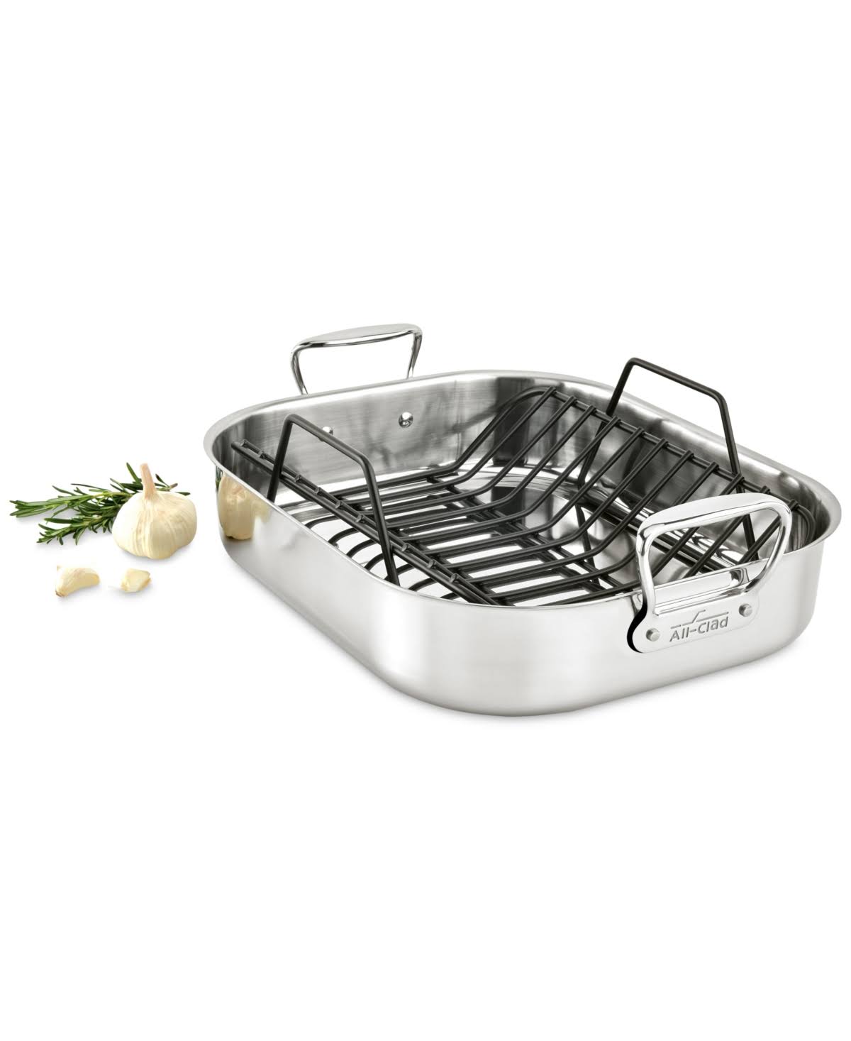 Large Stainless Steel Roaster with Rack N92105