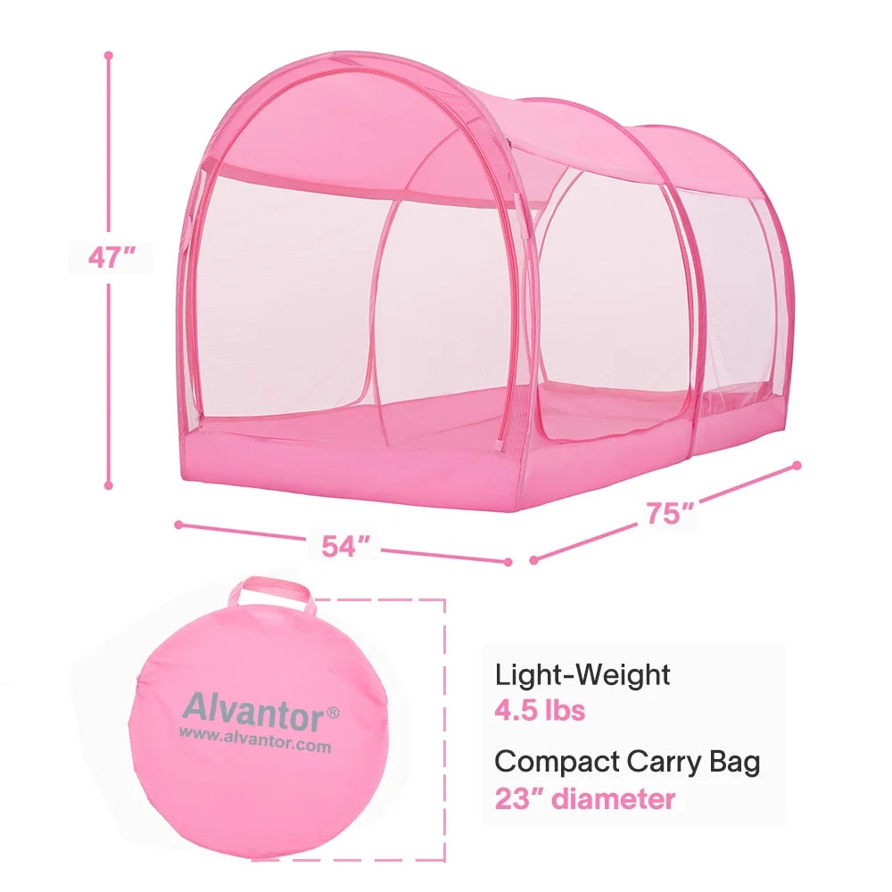 Pink Full Size Bed Mosquito Net A71980