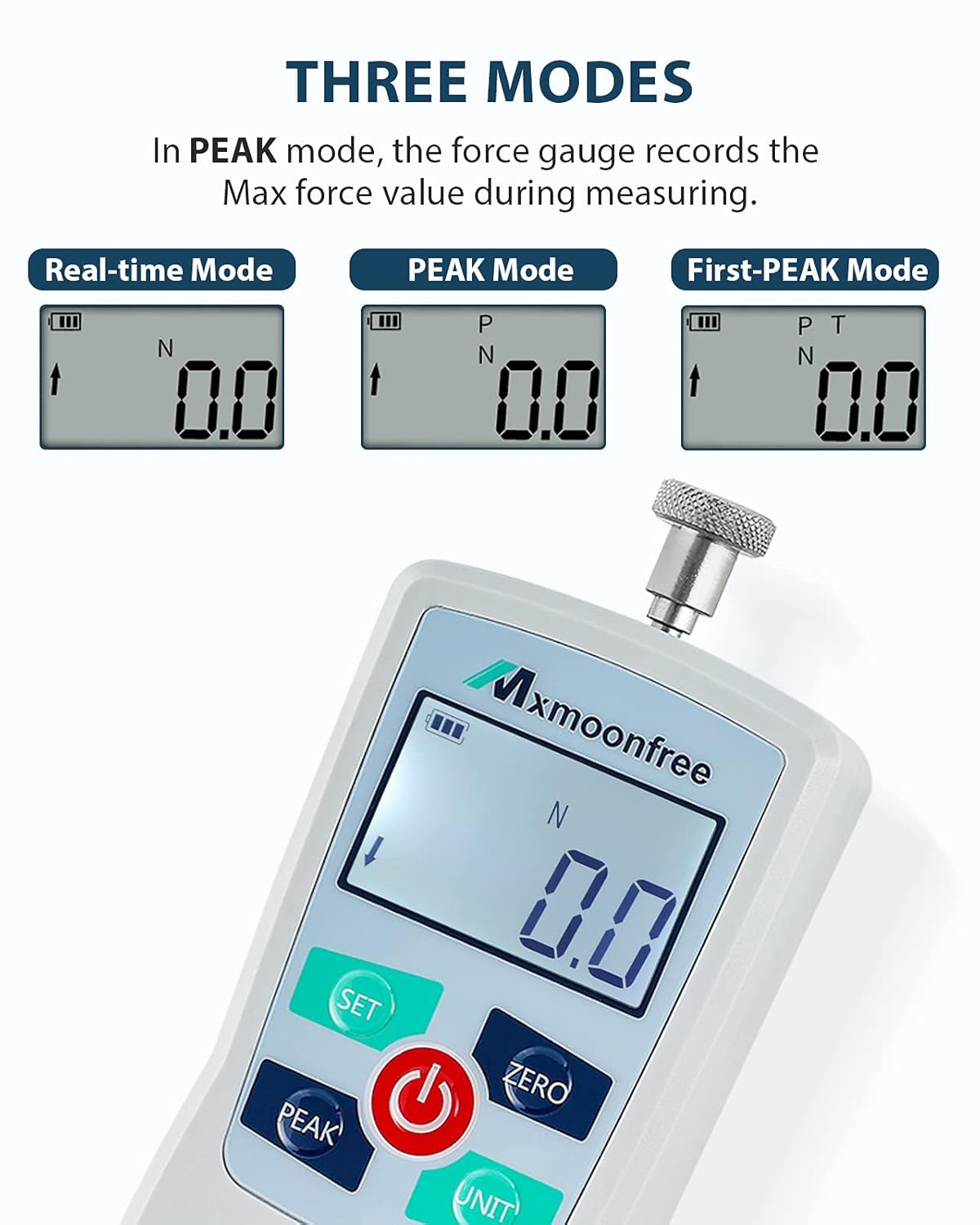 300N Digital Force Gauge Push Pull Force Meter with Storage Case Y28776