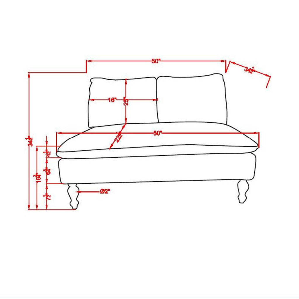 Split Back Loveseat Bench Z98175