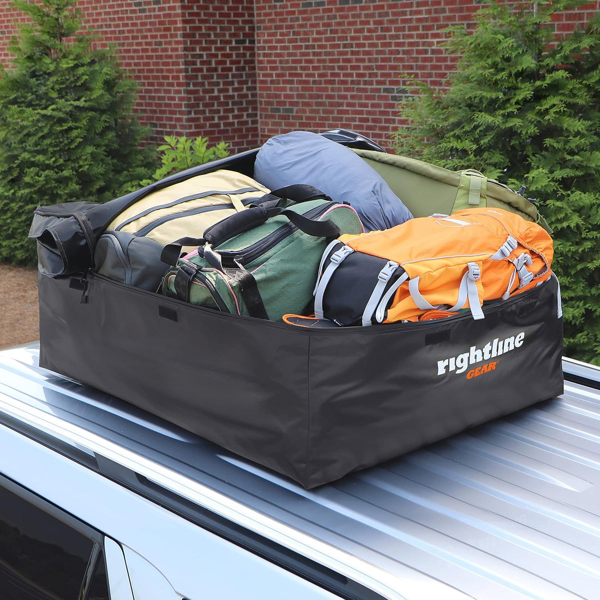 15 cu ft Weatherproof Black Car Top Carrier F2858