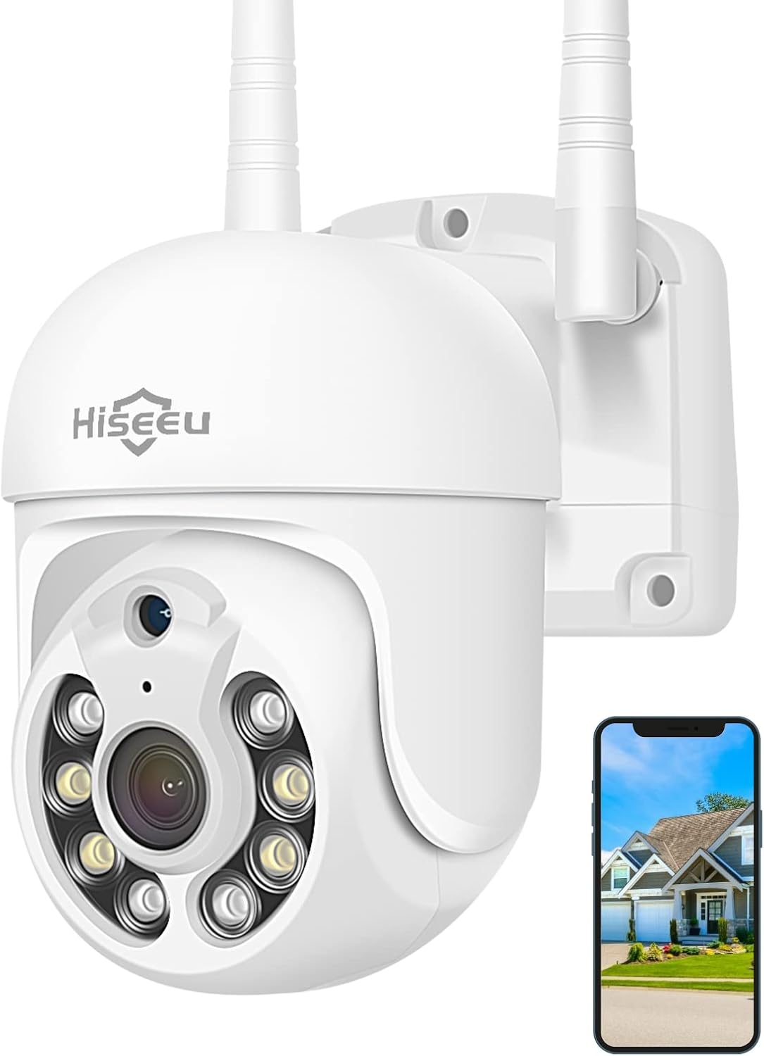 3MP Outdoor Wireless Security Camera with Floodlights Q756272
