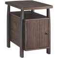 Storage End Table in Grayish Brown P24668