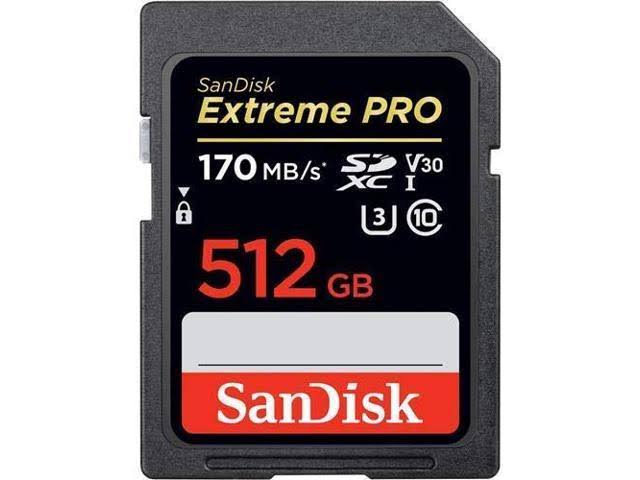 512GB Extreme Pro UHS-I SDXC Memory Card P1253