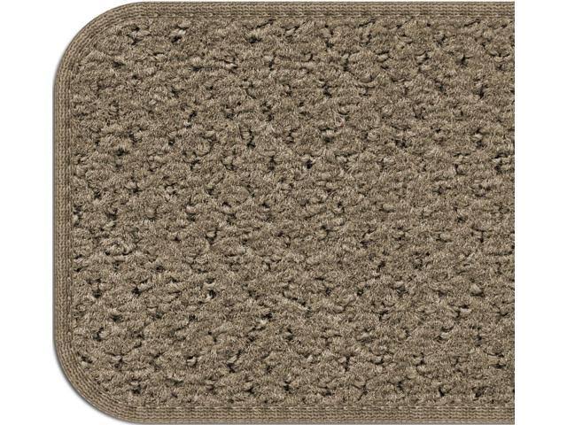 Set of 15 Attachable Carpet Stair Treads Camel Tan 9 in. x 36 in. F665
