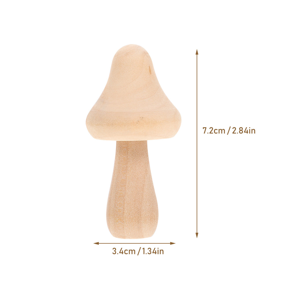 20 Pcs Wooden Mushroom Peg Dolls Set G3312