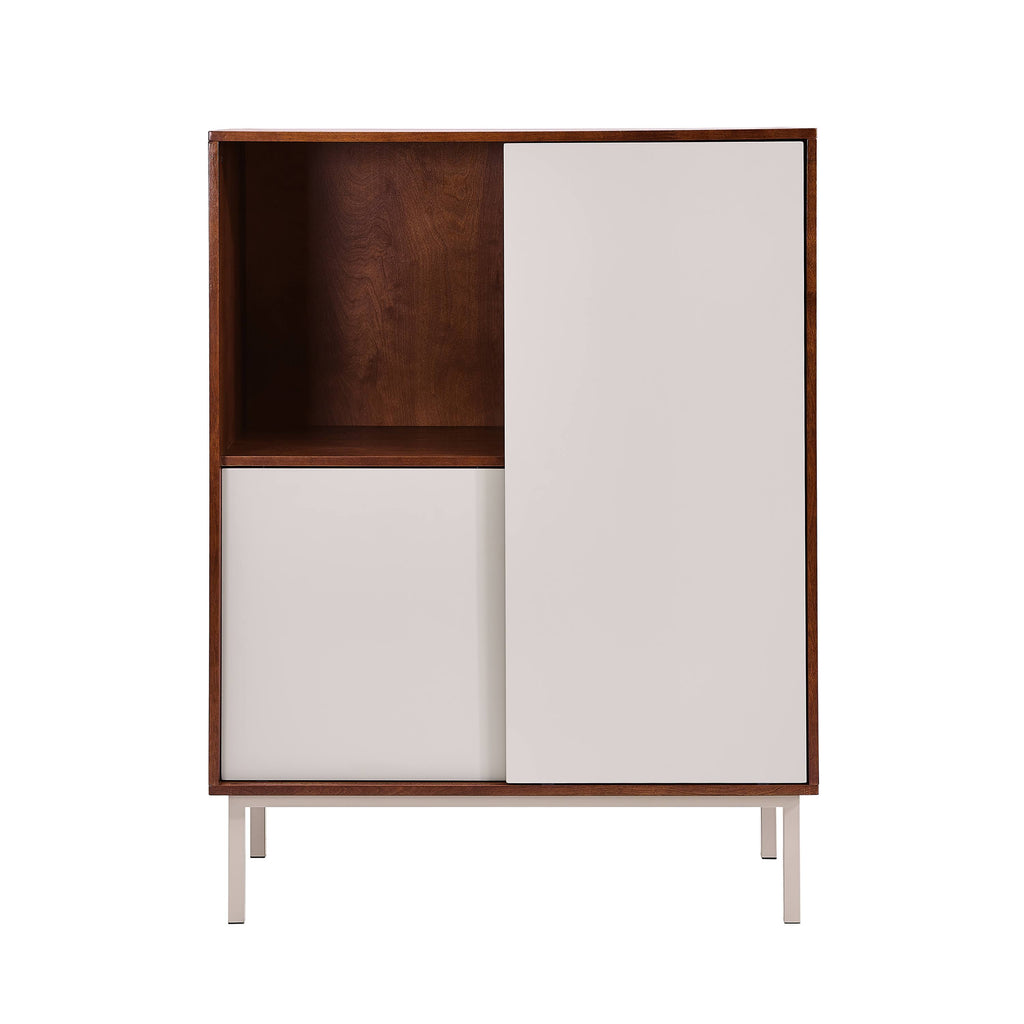 Two-Tone Sliding Door Cabinet V227