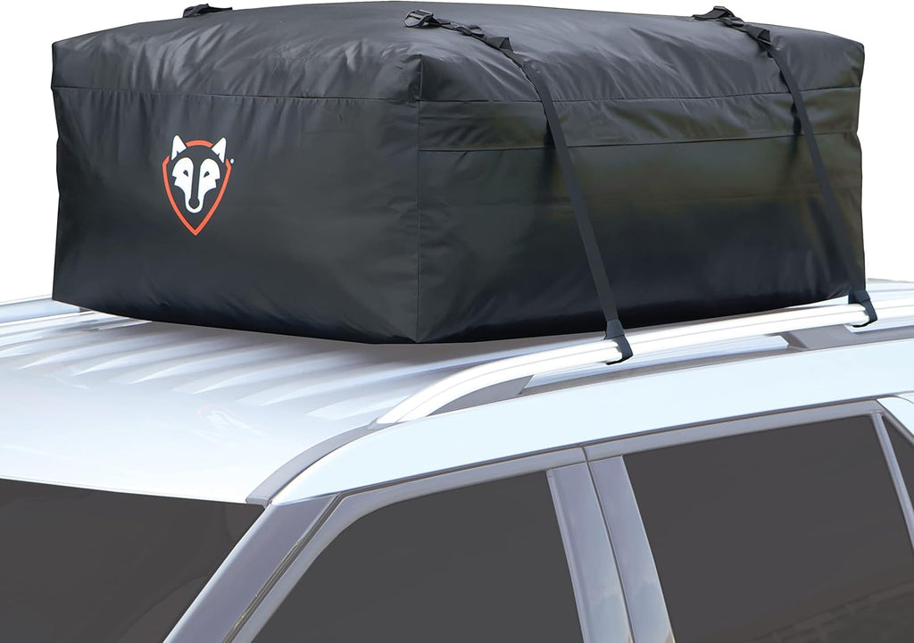 15 cu ft Weatherproof Black Car Top Carrier F2858
