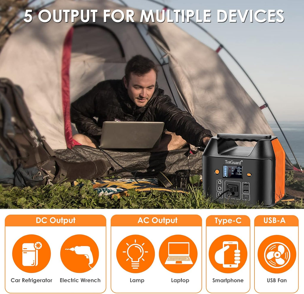 800W Portable Lithium Power Station with 2 AC Outlets Z980760