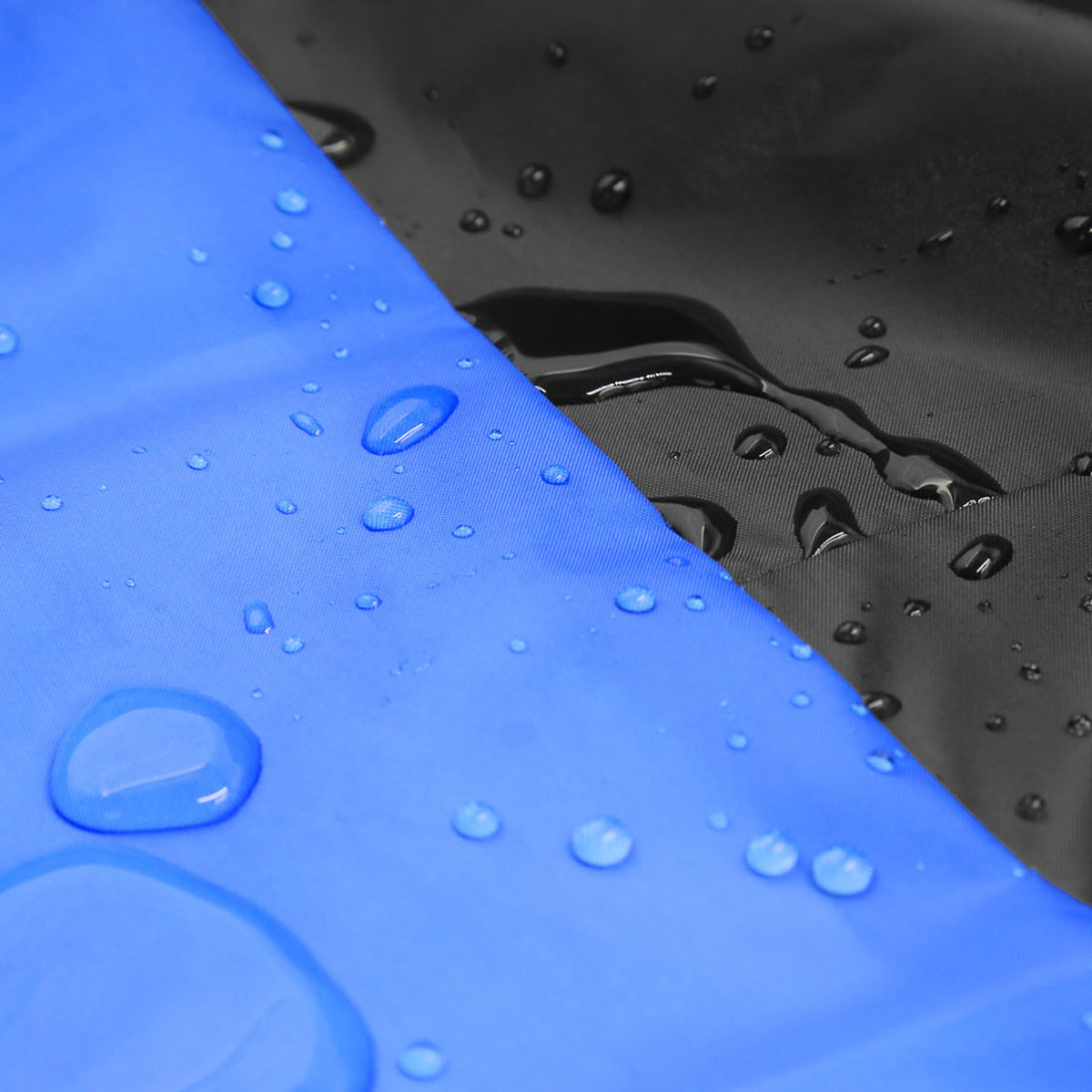 2pcs Universal XXXL Size 180T Rain Dust Motorcycle Scooter Cover Black and Blue C6102