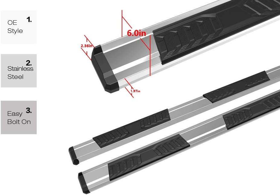 Nerf Bars Running Boards for Ford Ranger Super Cab 2-Door N5364