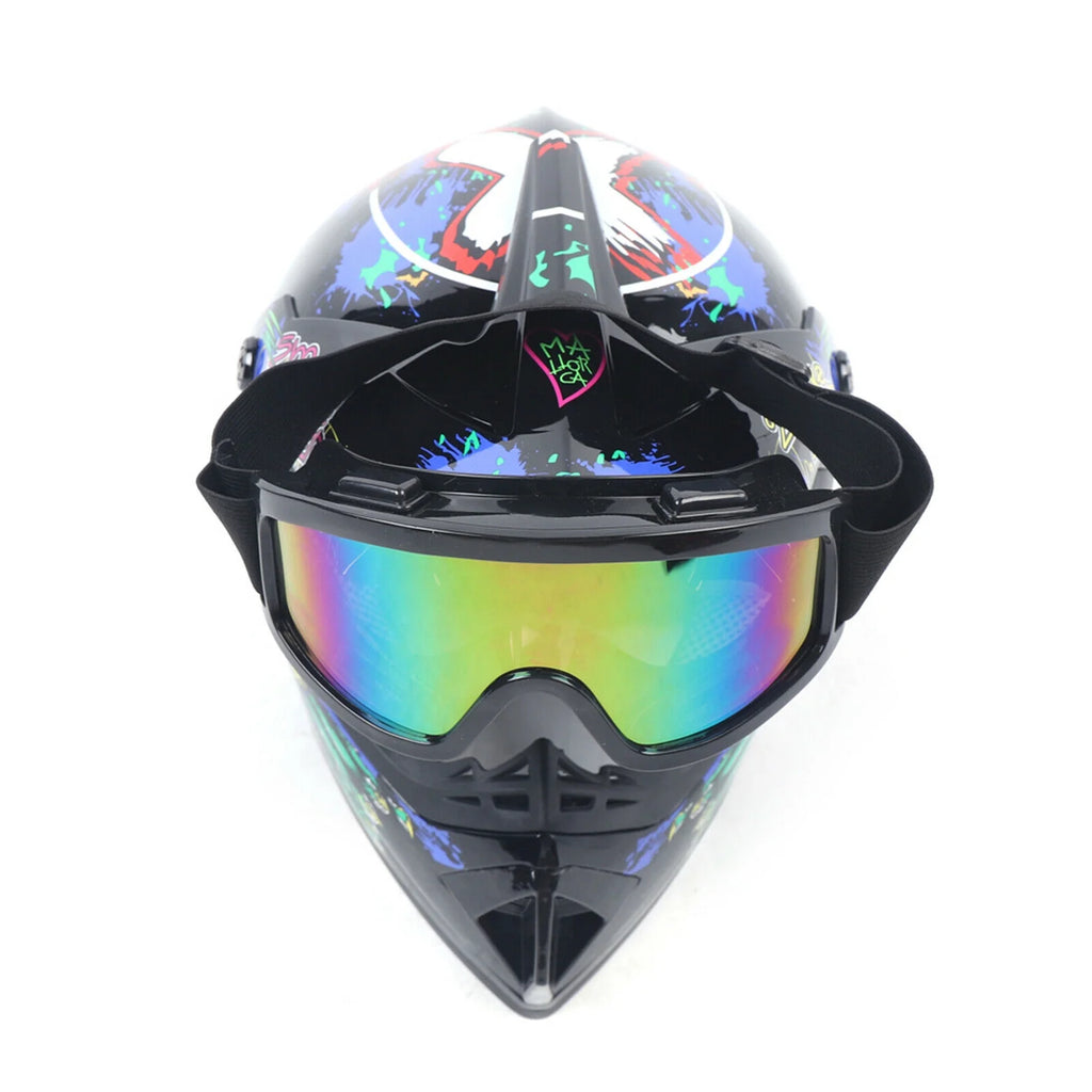 DOT Motocross Helmet Gloves Goggles Combo R5305