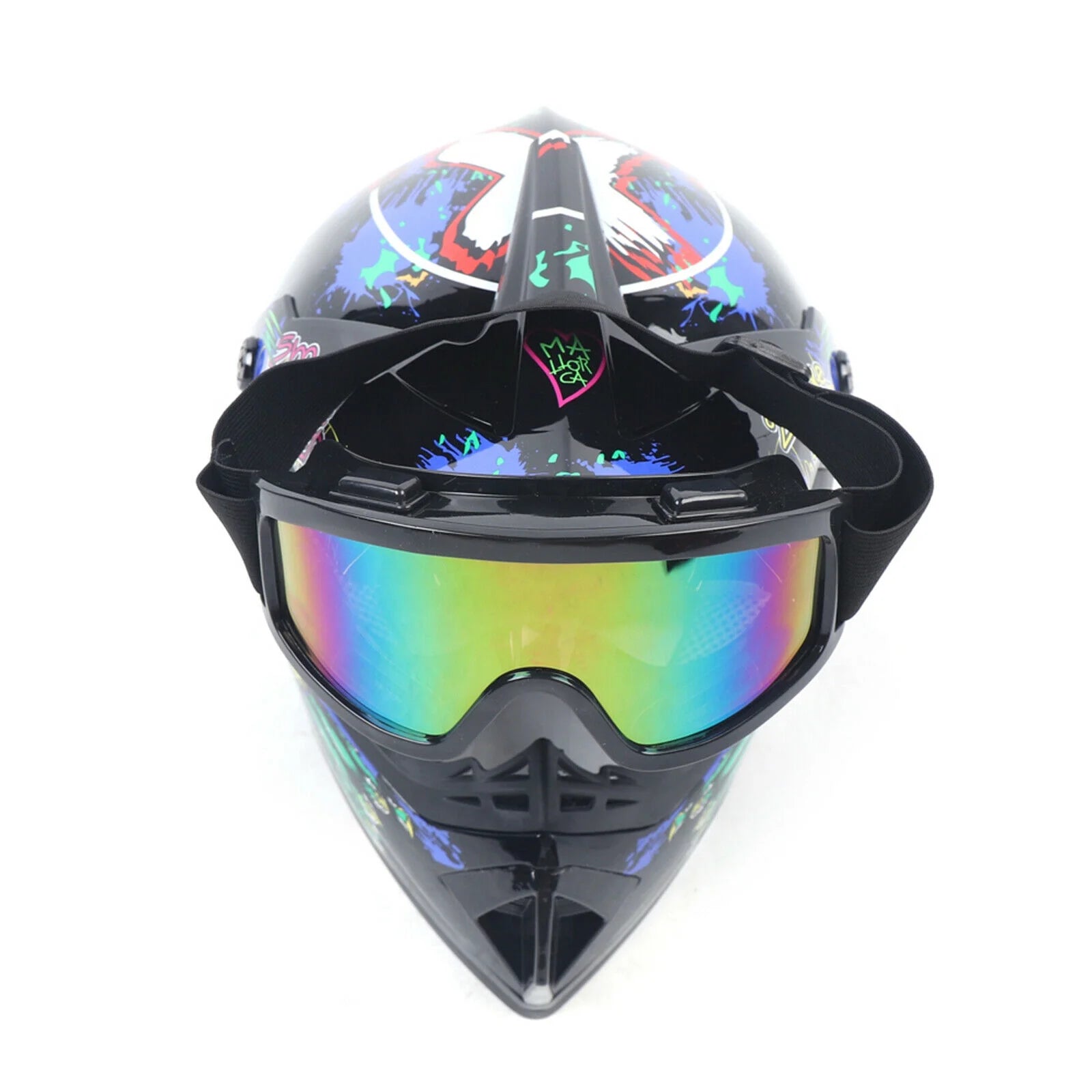 DOT Motocross Helmet Gloves Goggles Combo R5305