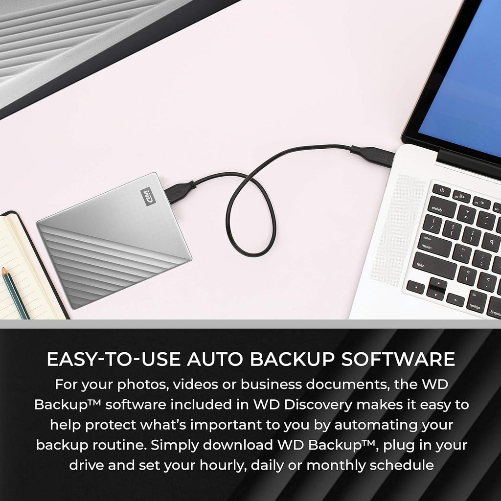 2 TB Portable External Hard Drive with 2 Hard Drive Cases M675764