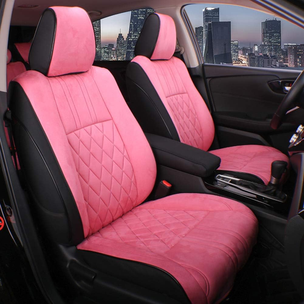 Custom Fit Full Set Car Seat Covers Leatherette Black V856
