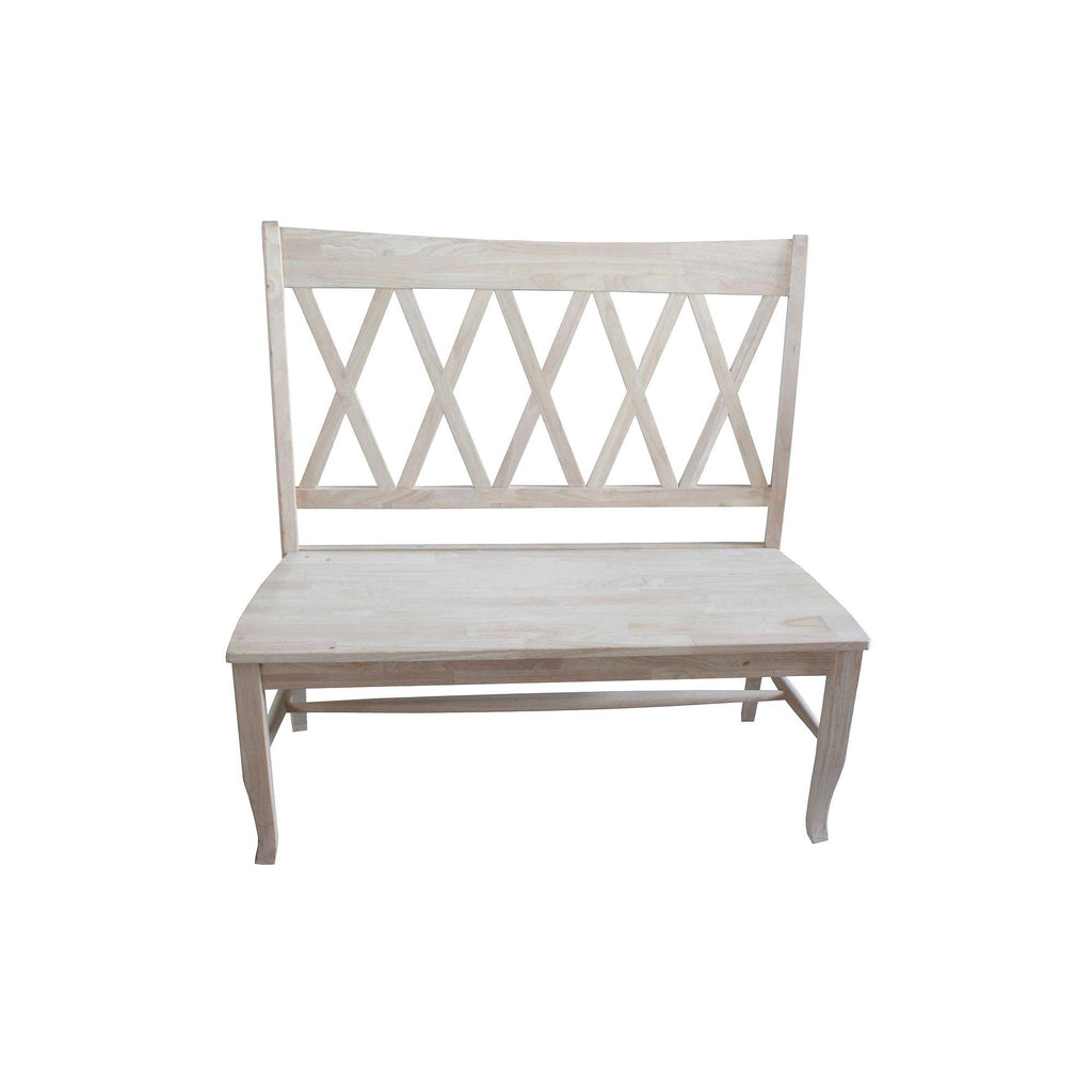 Double X-Back Bench Q4836