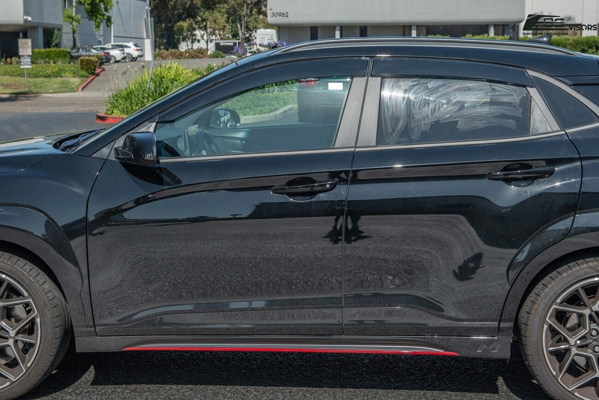 Smoke Tinted Tape-On Side Window Deflectors Rain Guard O83288