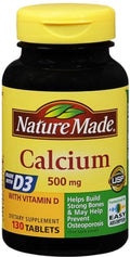 Calcium 500 mg Tablets 130 Tablets (Pack of 2) Y639924