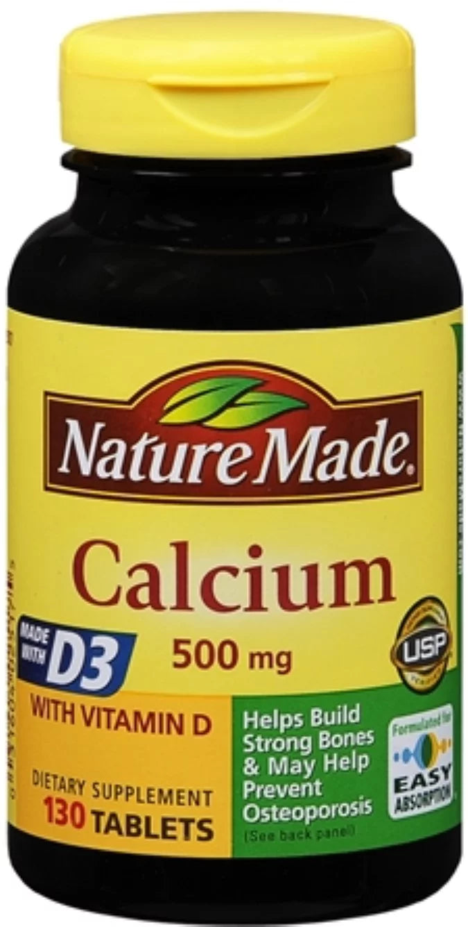 Calcium 500 mg Tablets 130 Tablets (Pack of 2) Y639924