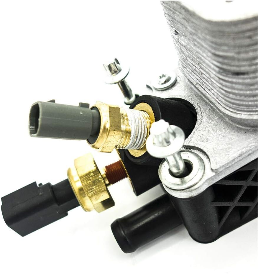 Engine Oil Filter Cooler Housing Assembly Complete Kit Compatible with 3.6L R360