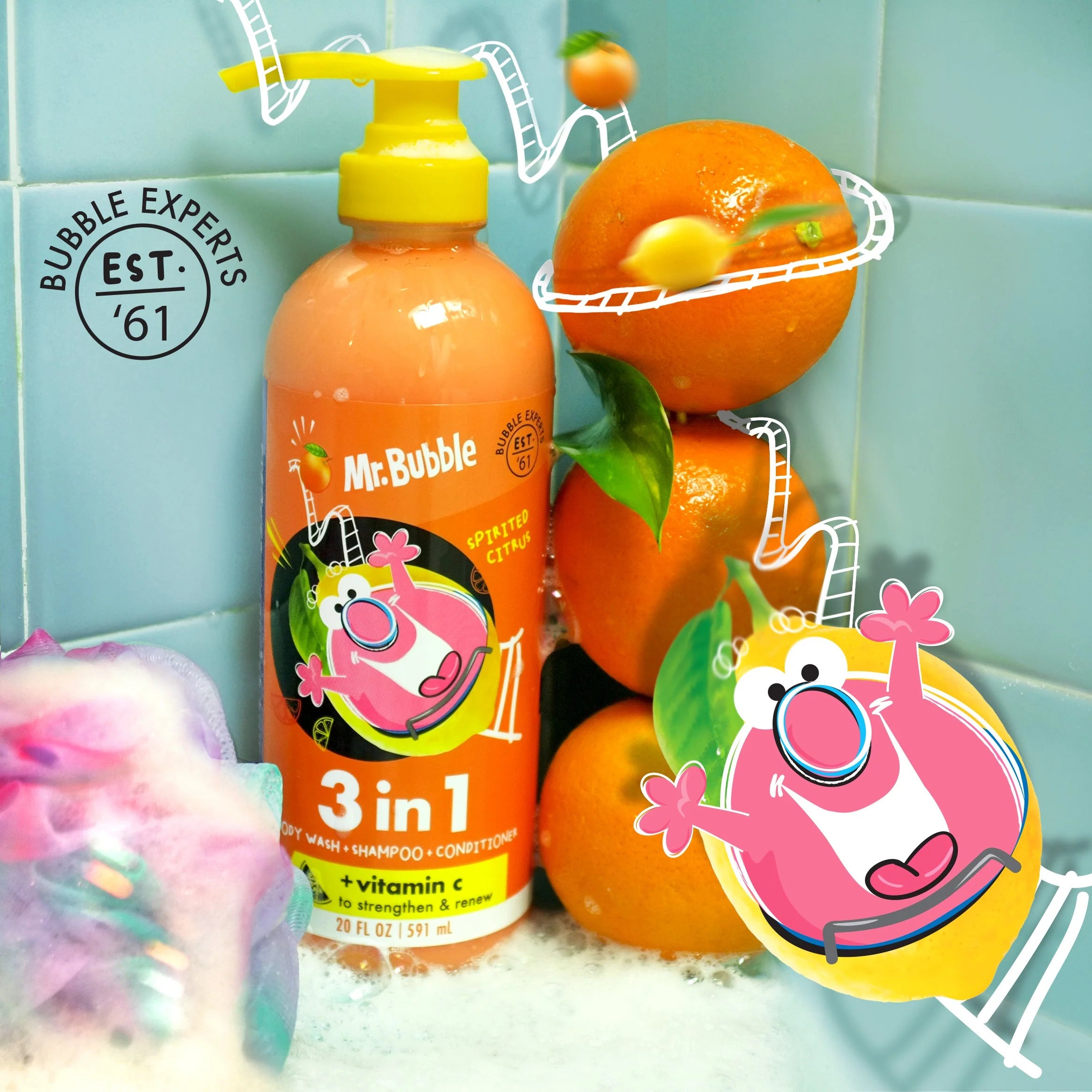 3in1 Body Wash, Shampoo & Conditioner, 20 fl oz U681630