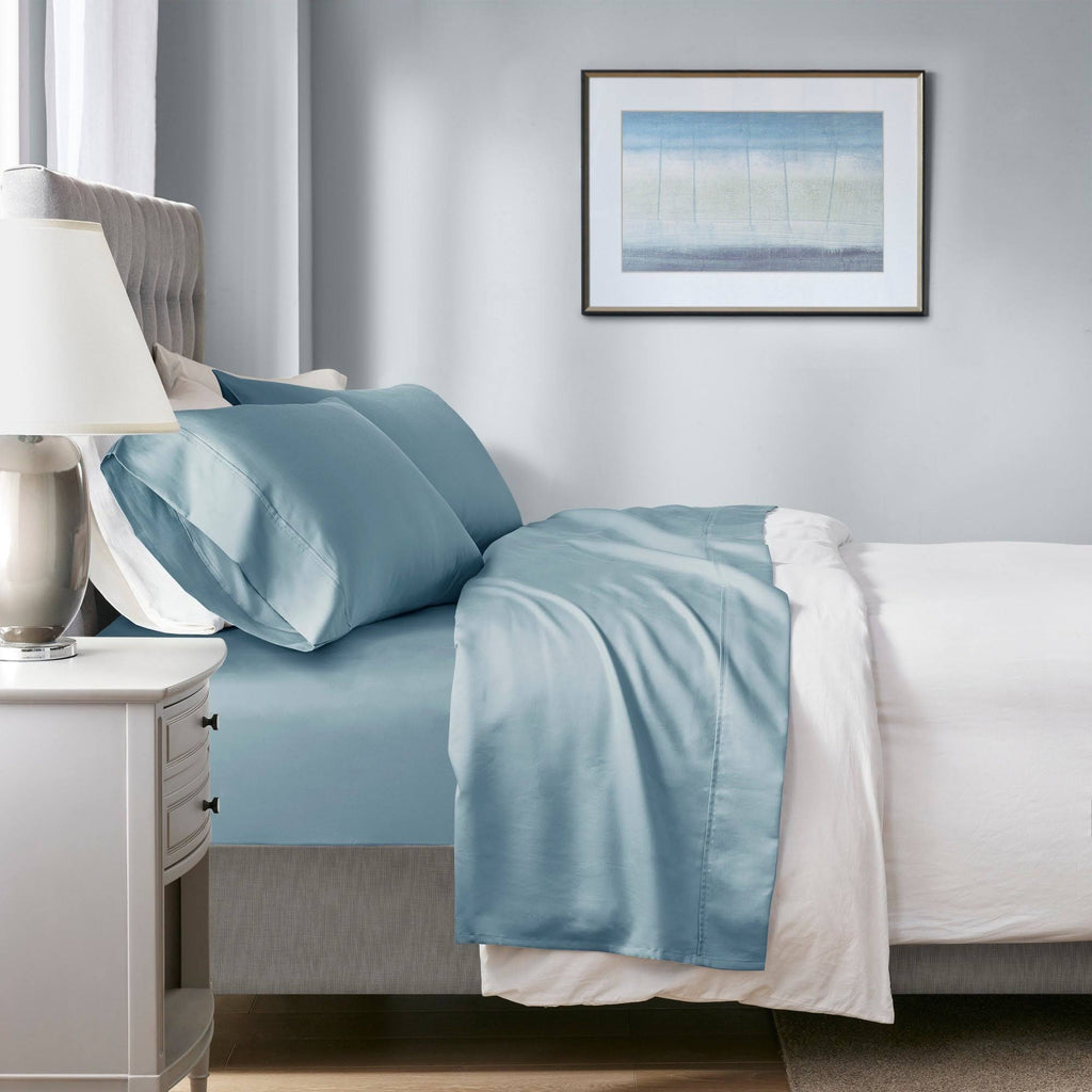 White 4 Piece Sheet Set - Cal King A9740