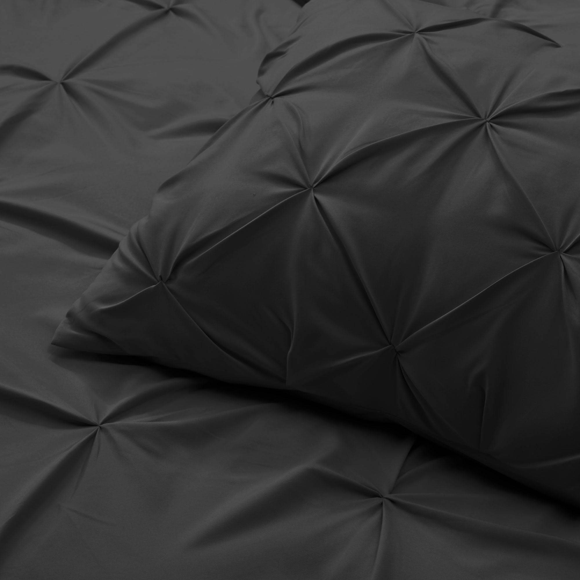 Cream California King Pinch Pleat Duvet Cover Set K3710