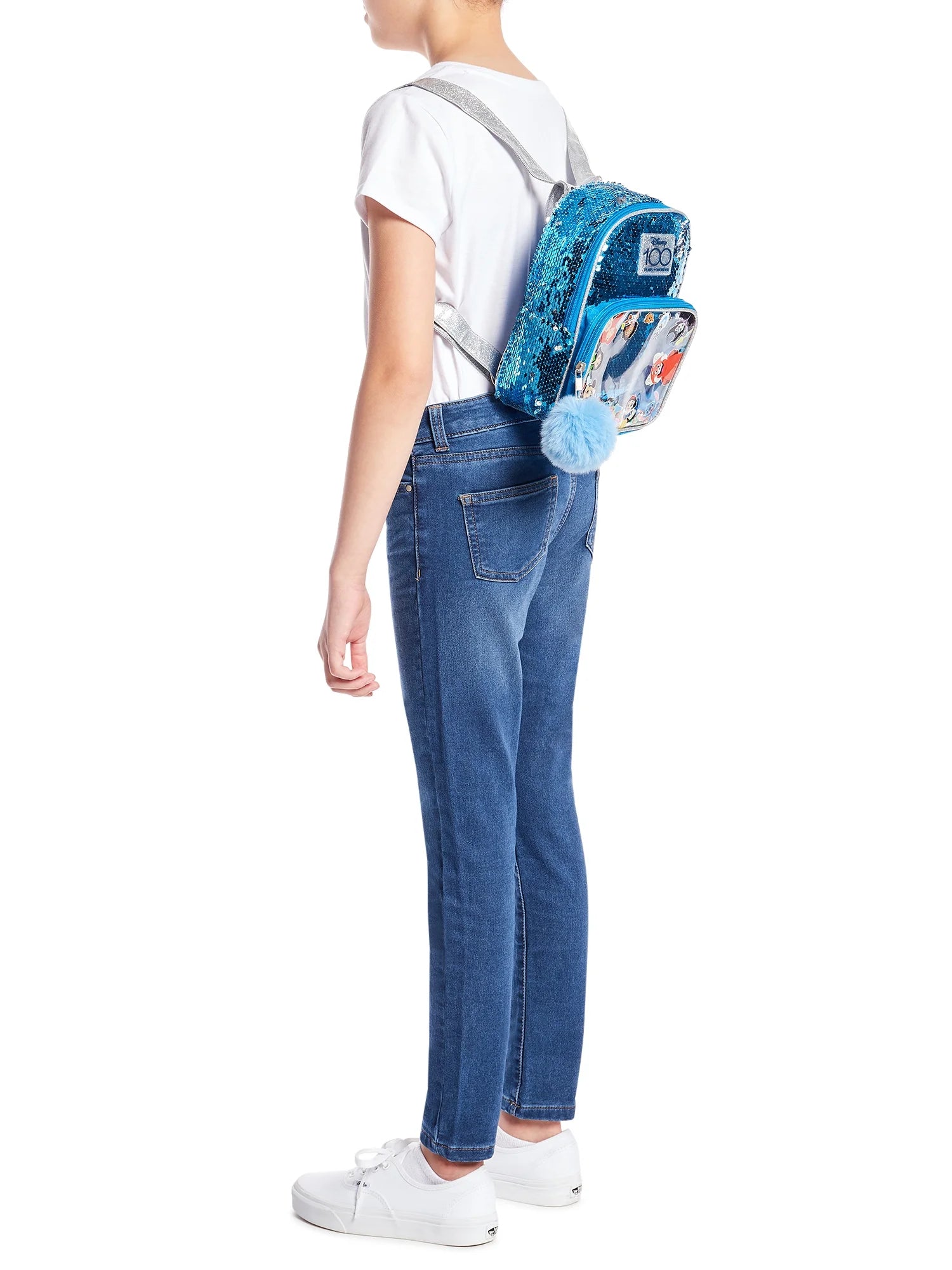 Disney 100 Girls Sequin Mini Backpack Y309642