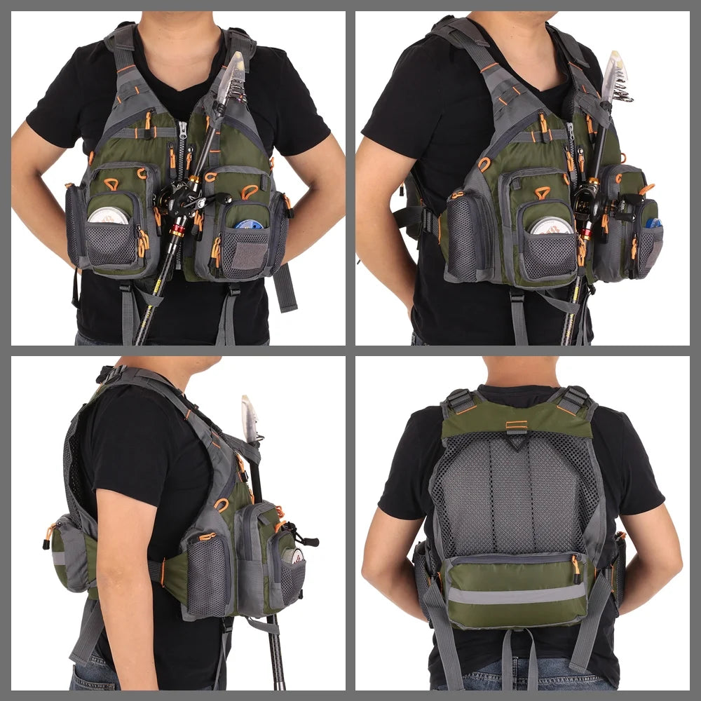 Breathable Padded Fishing Life Jacket Floatation Device T196