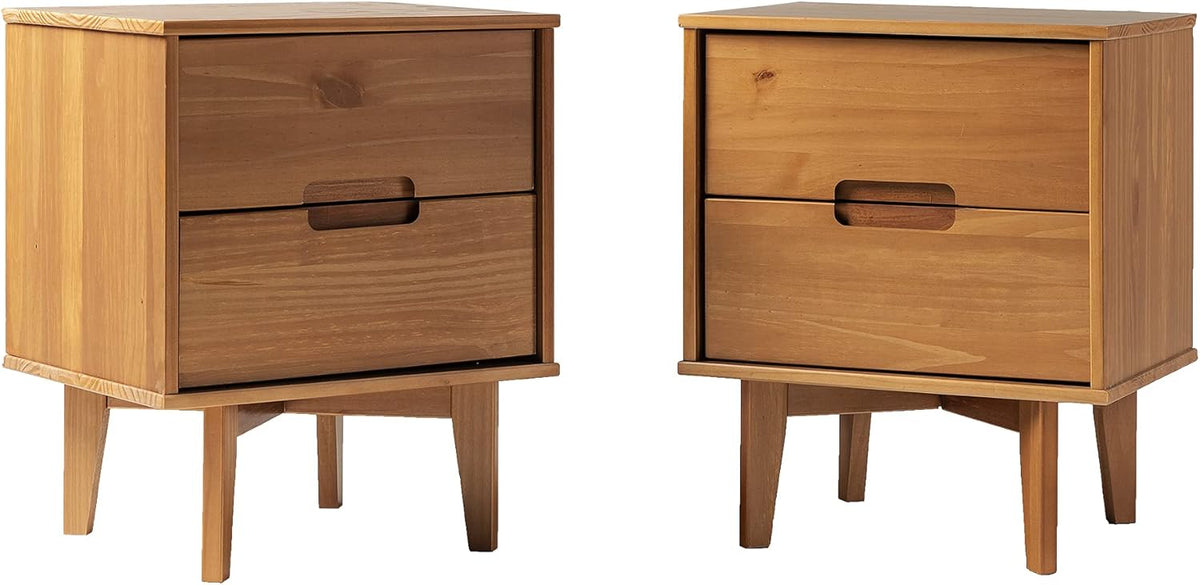Caramel Solid Wood Nightstand Set, 2 Pack M5869