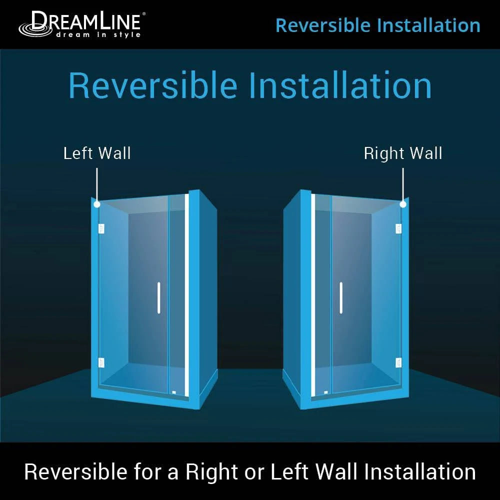 Frameless Hinged Shower Door Chrome Y807