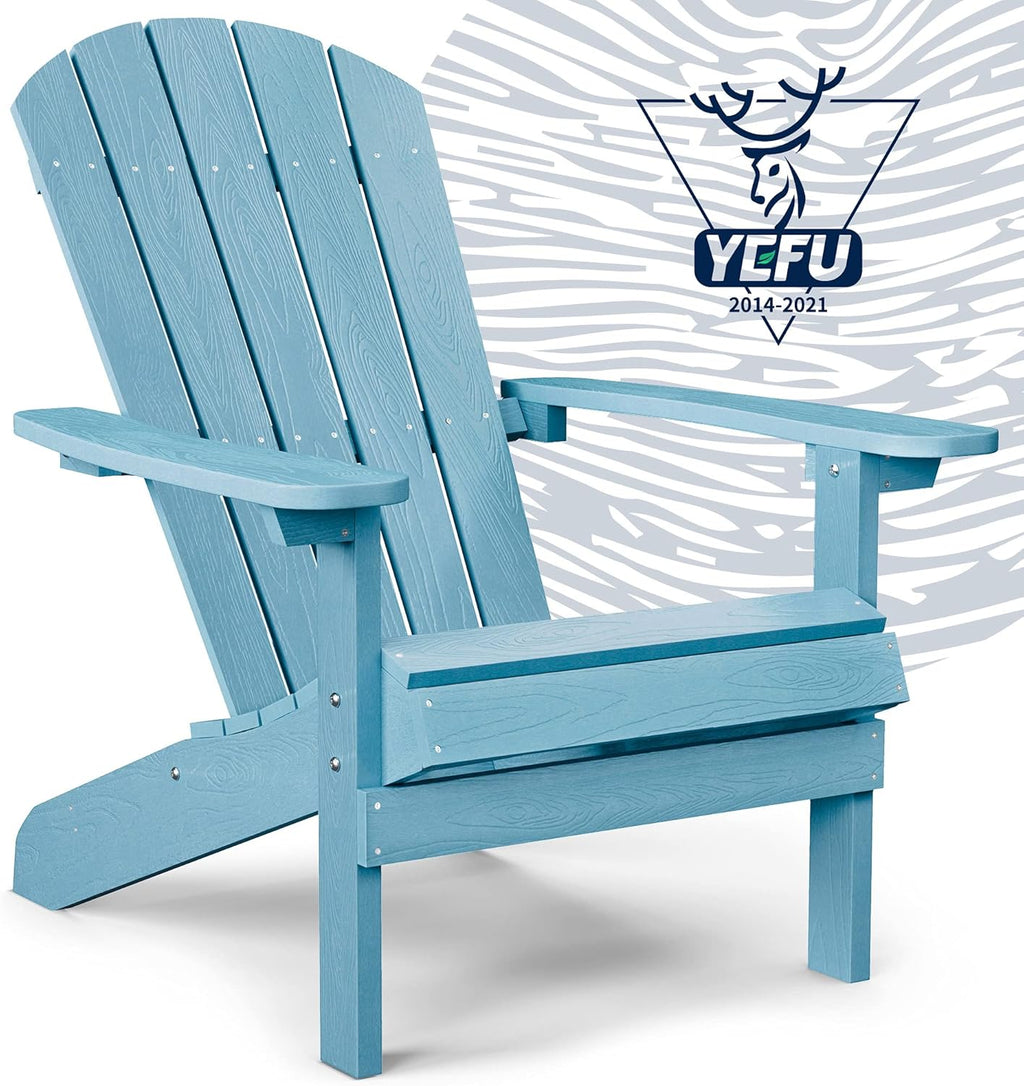 Blue Plastic Adirondack Chair Y222236