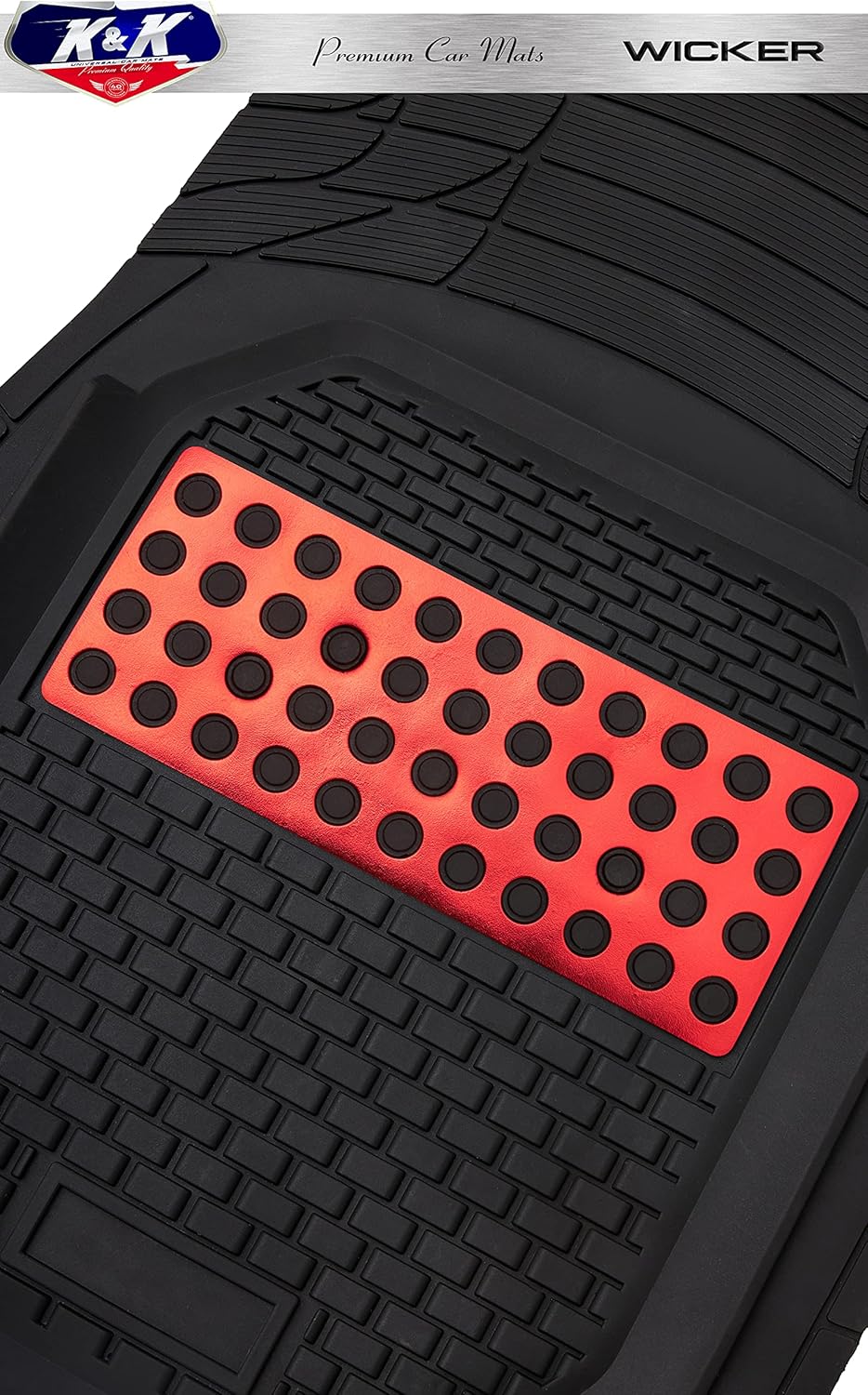 Red SUV Car Automotive Floor Mat 5-Piece Set F648843