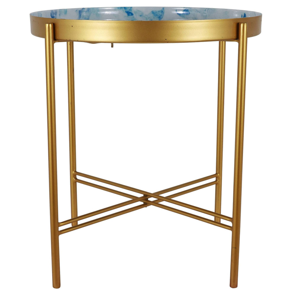 Gold Folding Accent Table V6356