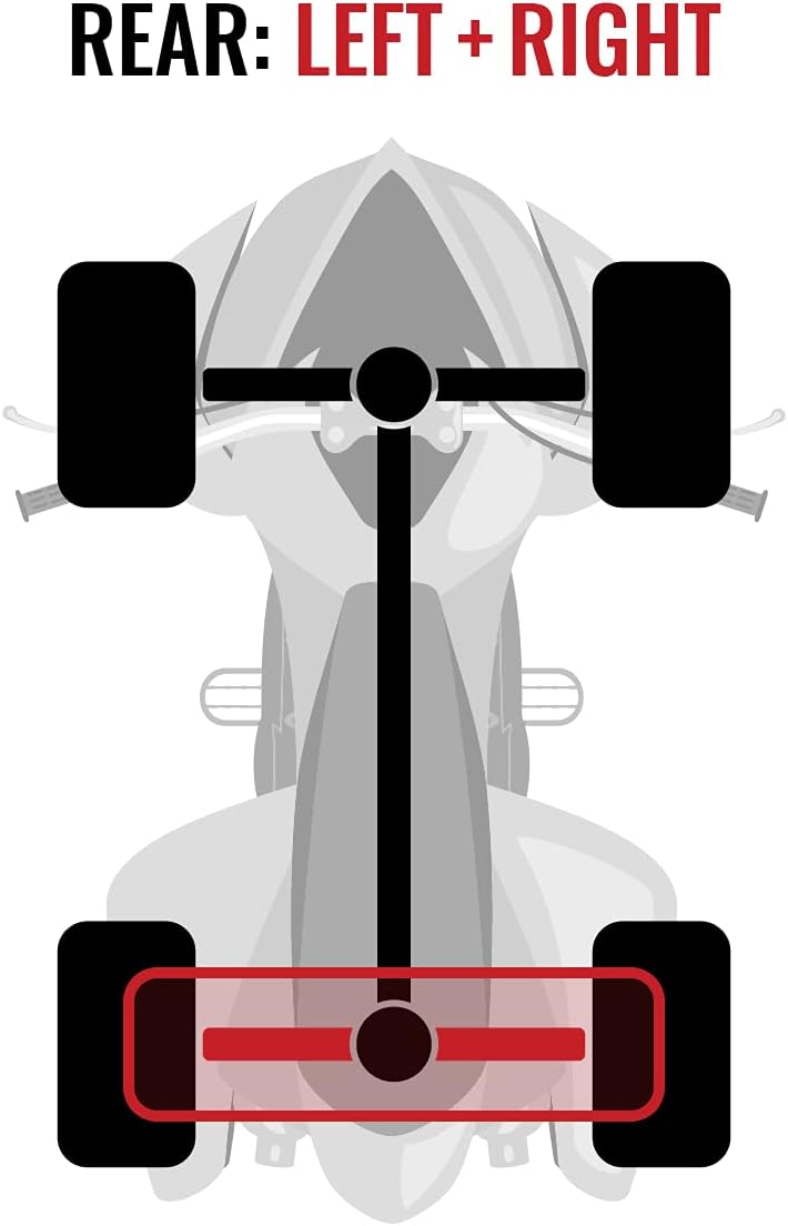 Rear Left Right Axles Pair for Polaris 500 Sportsman 4X4 A49475