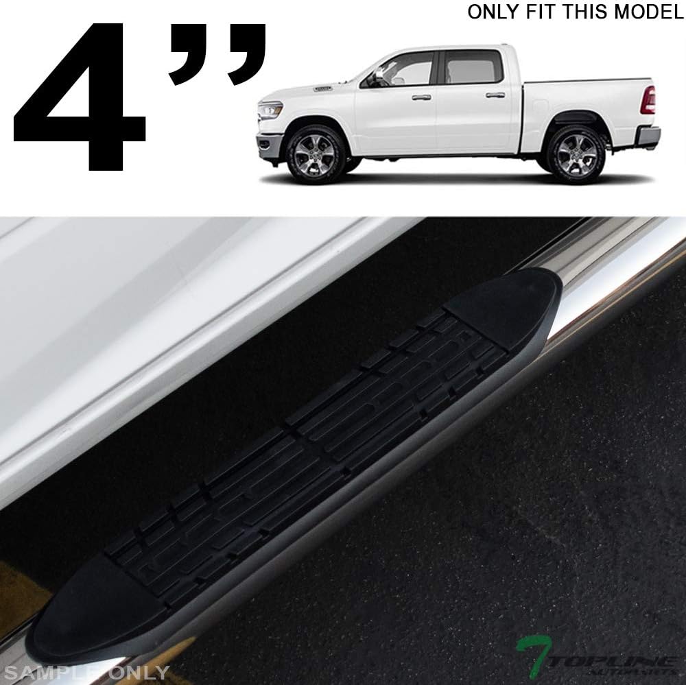 Oval Polished Stainless Steel Side Step Nerf Bars Rail Running Boards For Dodge Ram 1500 Crew Cab Y906