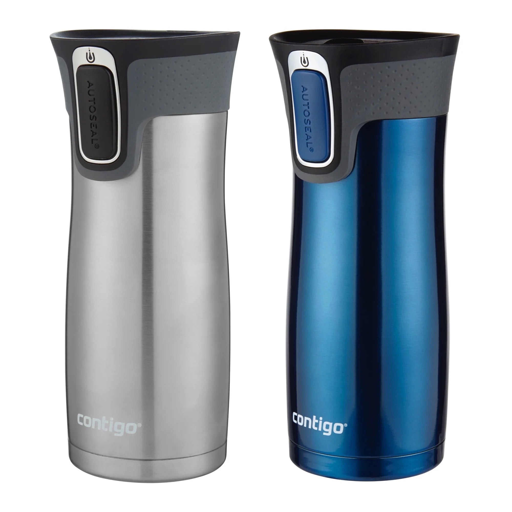16 Oz Vacuum-insulated Stainless Steel Travel Mug, 2-Pack K2469