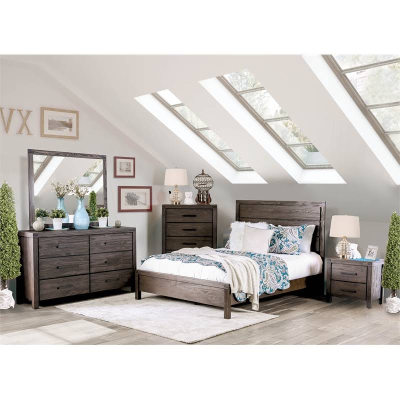 Rustic Brown 5 Drawer Chest K5075