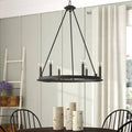 Wagon Wheel Chandelier with 6 Lights H9436