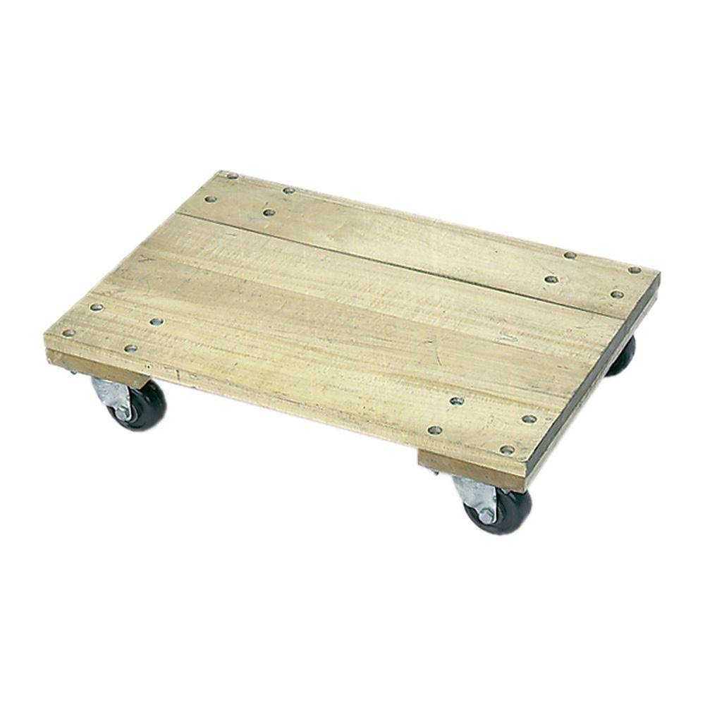 Solid Platform Wood Dolly 27 x 18 inch 3 inch Caster P56950